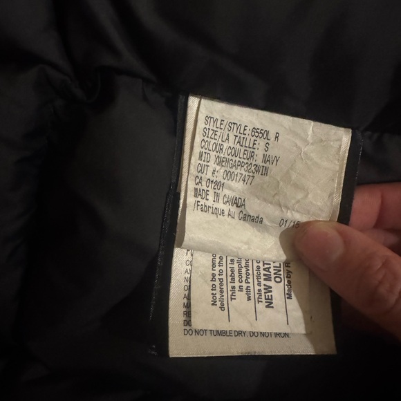 CANADA GOOSE Women's Trillium Parka with fur hood- Admiral Blue - Picture 7 of 8